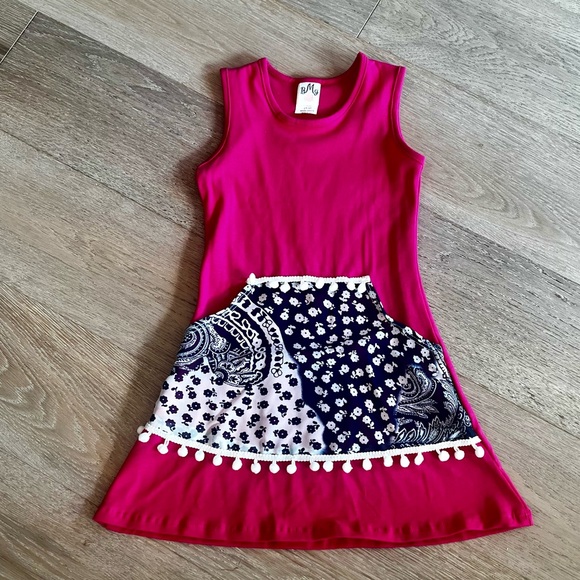 New MIA Belle Baby Sunny Days Kangaroo Pocket Dress 2T / 3T - Picture 2 of 9